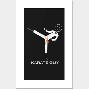 Funny Mens Orange Belt Karate Posters and Art